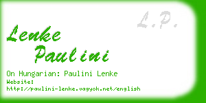 lenke paulini business card